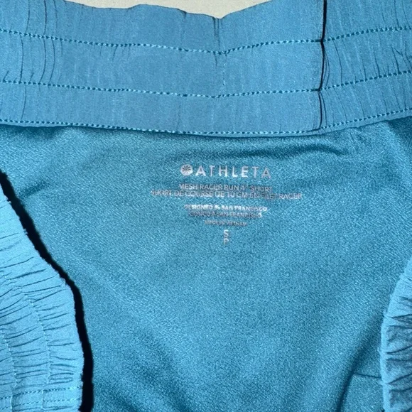 Mesh Racer Teal Women's 4 inch Shorts - Picture 2 of 5